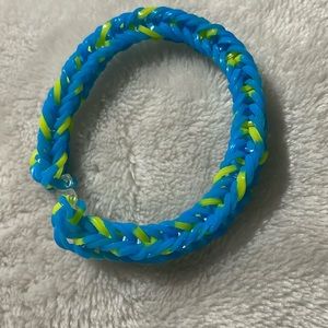 Blue yellow bracelet